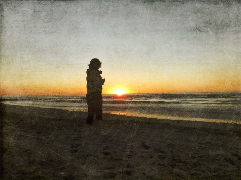 Me at sun set altered